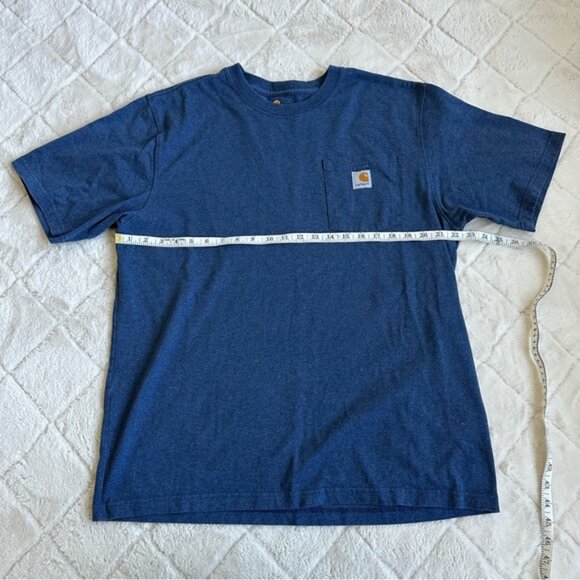 Carhartt | Navy Loose Fit Heavyweight Short Sleeve Pocket T-Shirt | Size Large - Picture 8 of 9